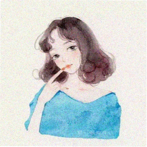 编辑部主持人头像插画